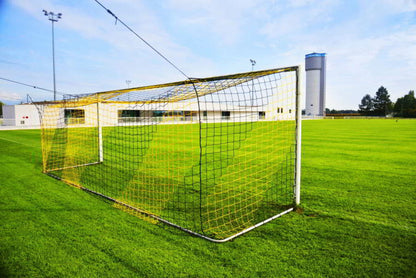 Powershot Fußballnetz - 11er Tor - Europäisch - 4mm Schwarz/Gelb - machsport