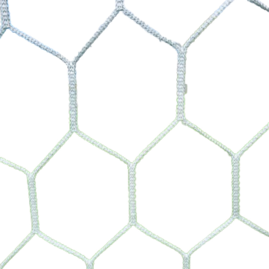 Powershot Fußballnetz - 11er Tor - Wabenförmig - 4mm Weiß - machsport