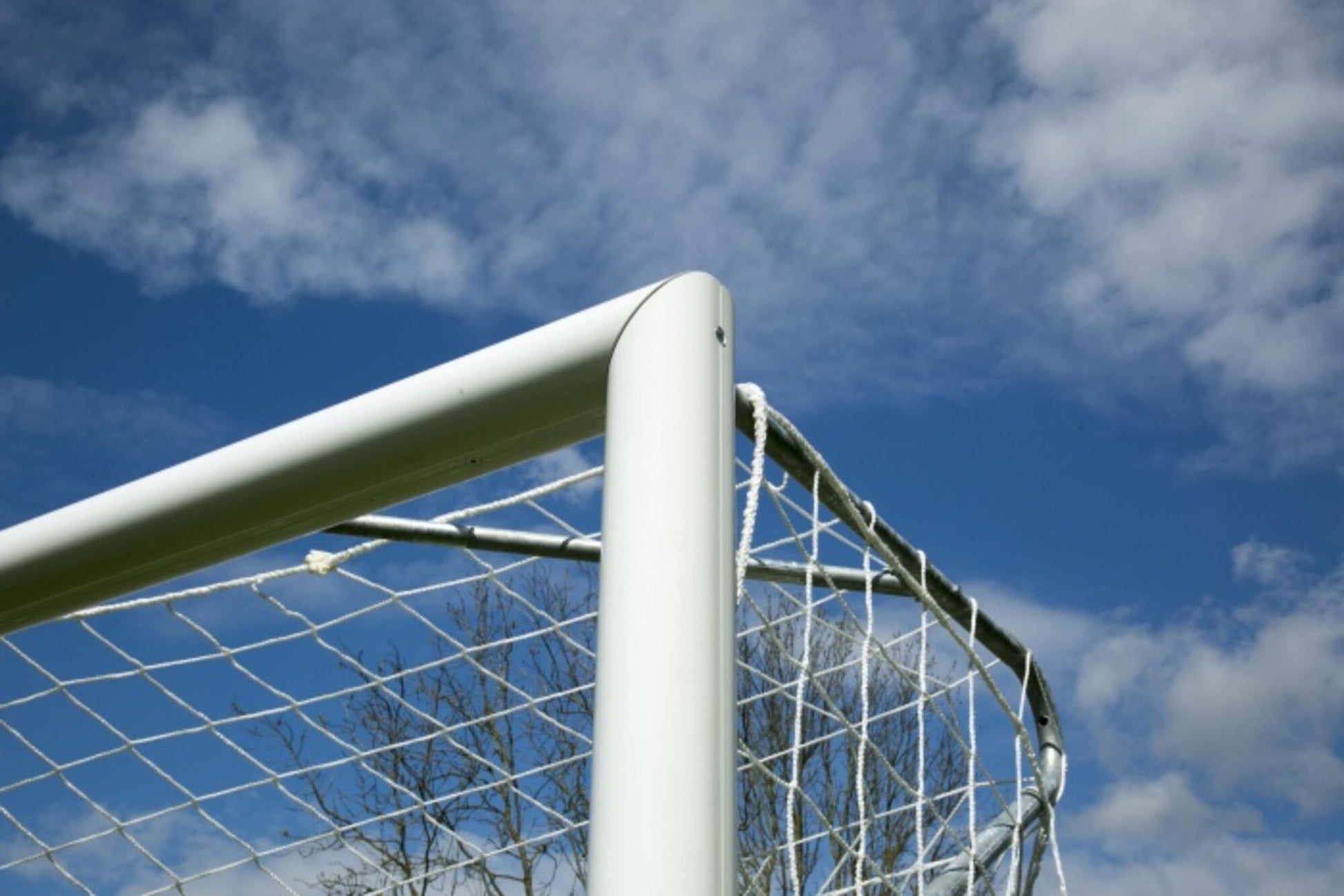 Powershot Fußballnetz - Trapezförmig - 2mm - Weiß - machsport – Bild 