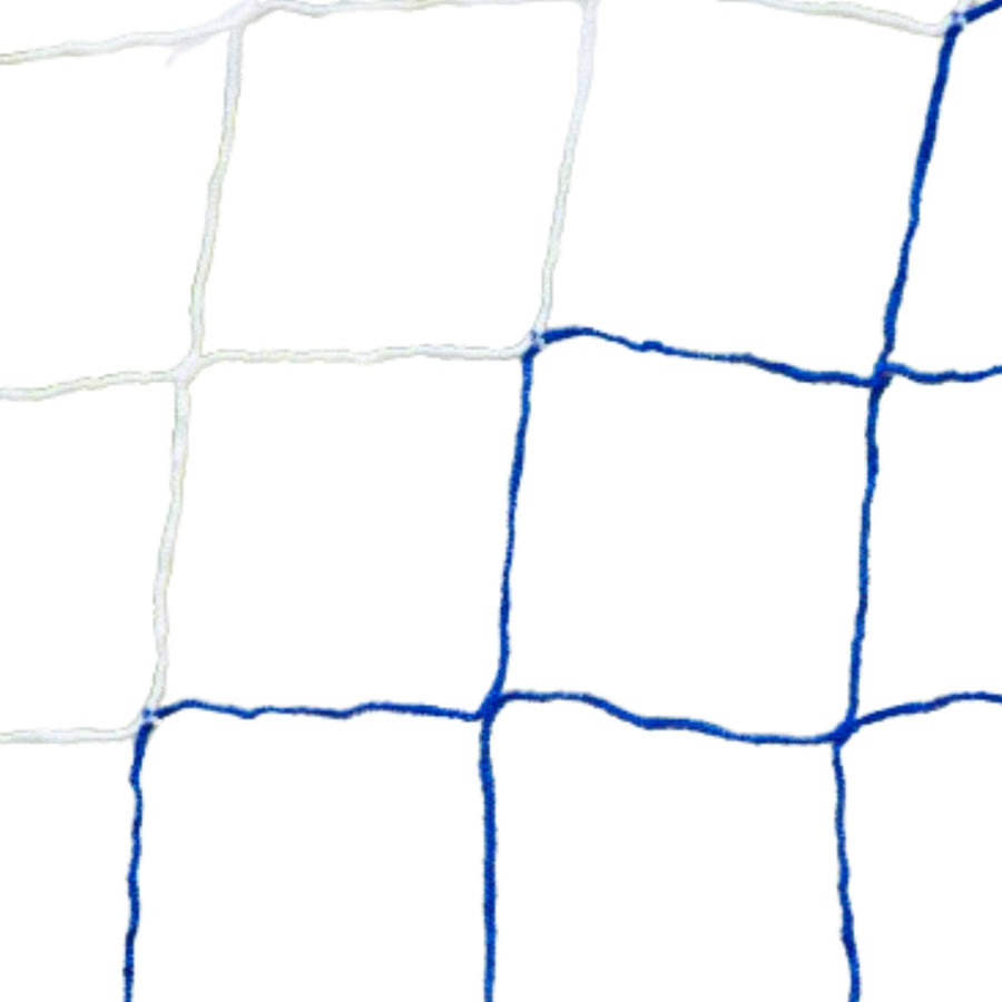 Powershot Fußballnetz - Trapezförmig - 4mm - Weiß/Blau - machsport