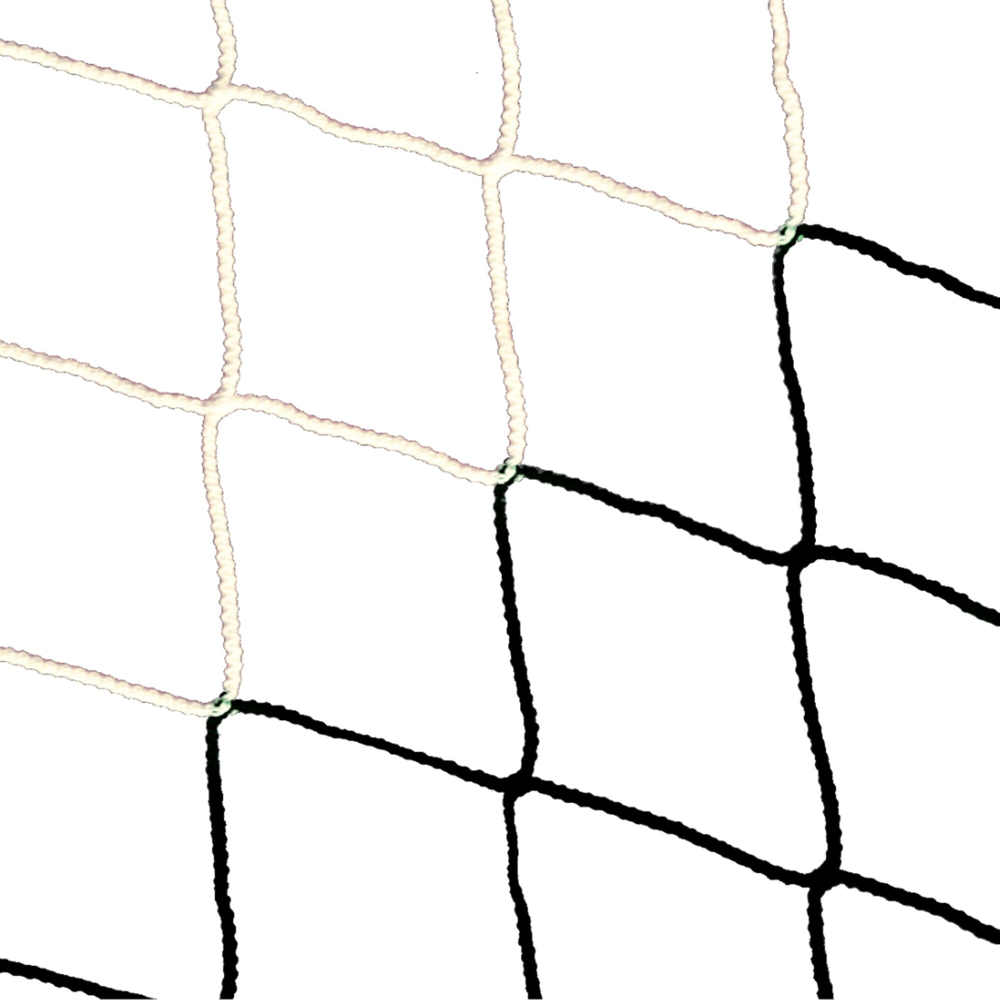 Powershot Fußballnetz - Trapezförmig - 4mm - Weiß/Schwarz - machsport – Bild 