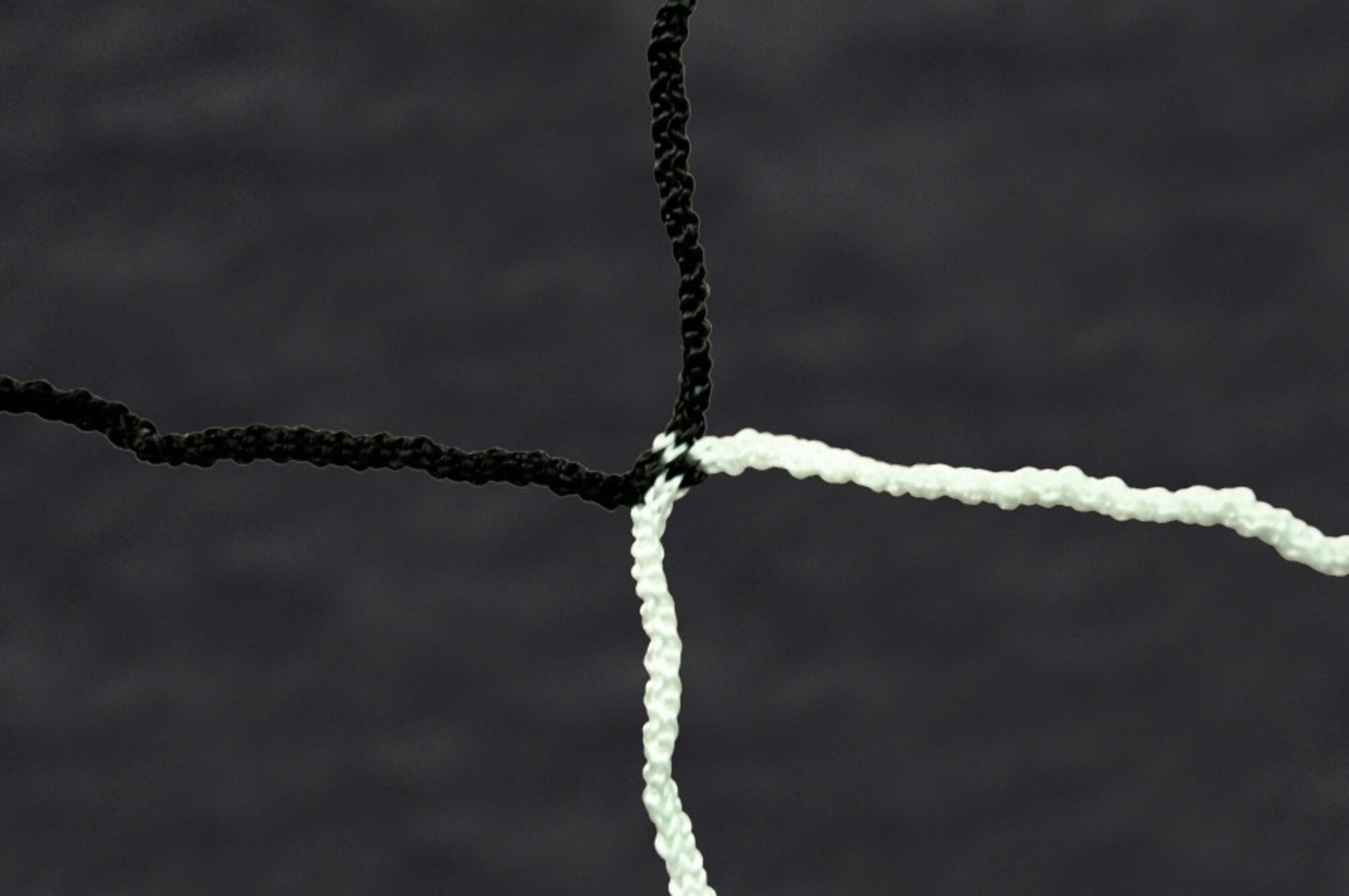 Powershot Fußballnetz - Trapezförmig - 4mm - Weiß/Schwarz - machsport