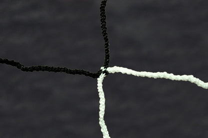 Powershot Fußballnetz - Trapezförmig - 4mm - Weiß/Schwarz - machsport