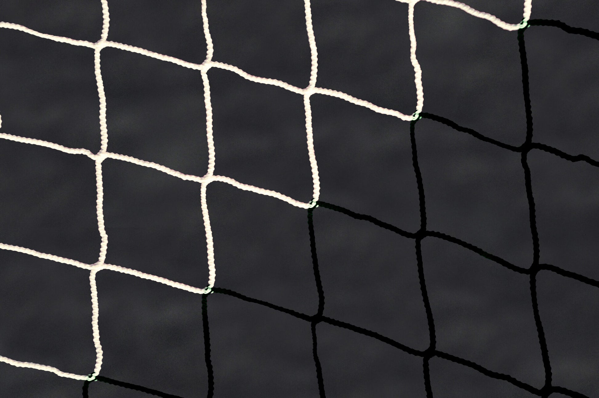 Powershot Fußballnetz - Trapezförmig - 4mm - Weiß/Schwarz - machsport – Bild 