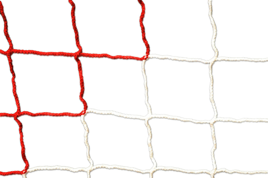 Powershot Fußballnetz 6 x 2,1 m - Weiß/Rot - machsport