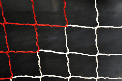 Powershot Fußballnetz 6 x 2,1 m - Weiß/Rot - machsport