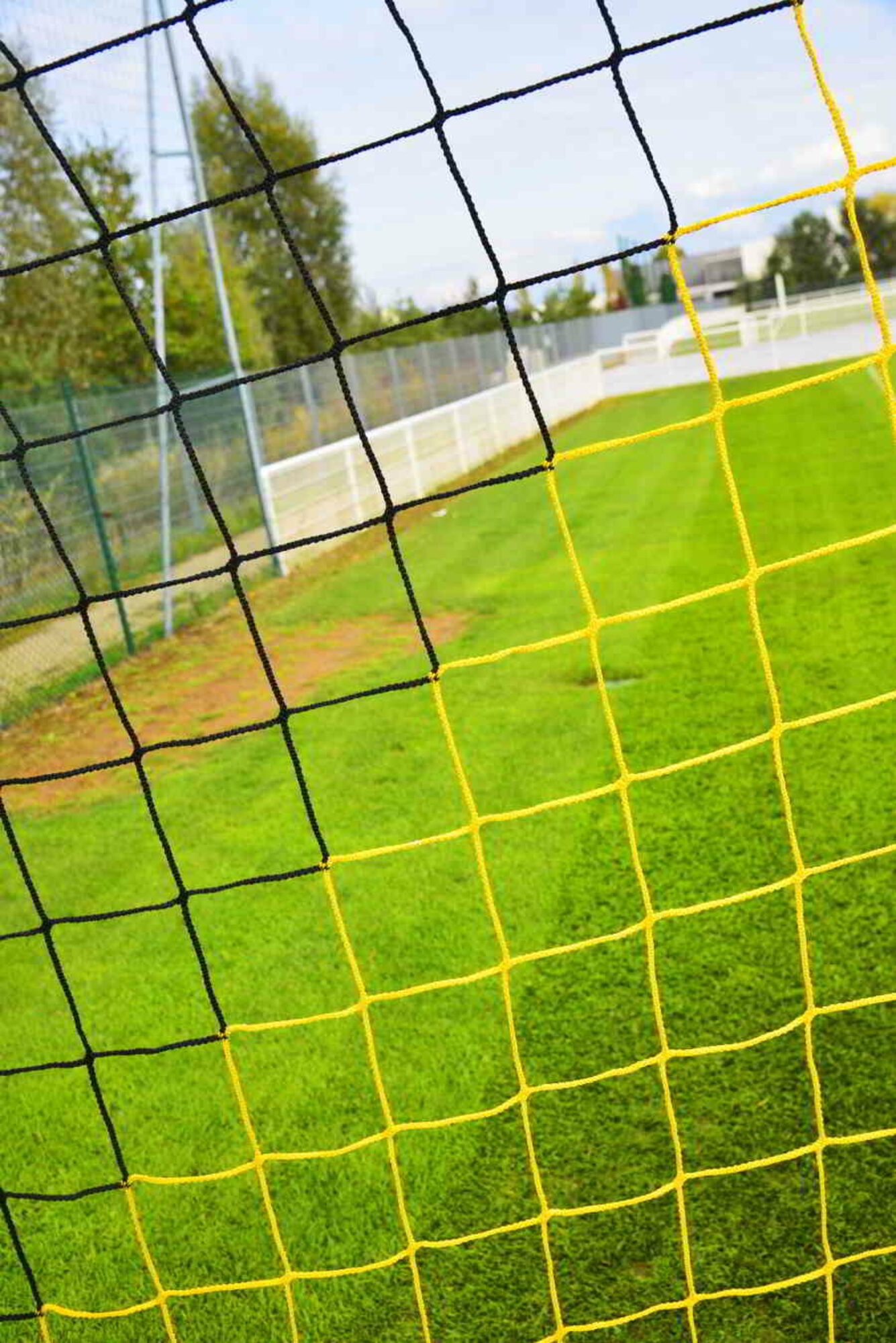 Powershot Futsal-Netz 3 x 2 m - 3mm - Schwarz/Gelb - machsport