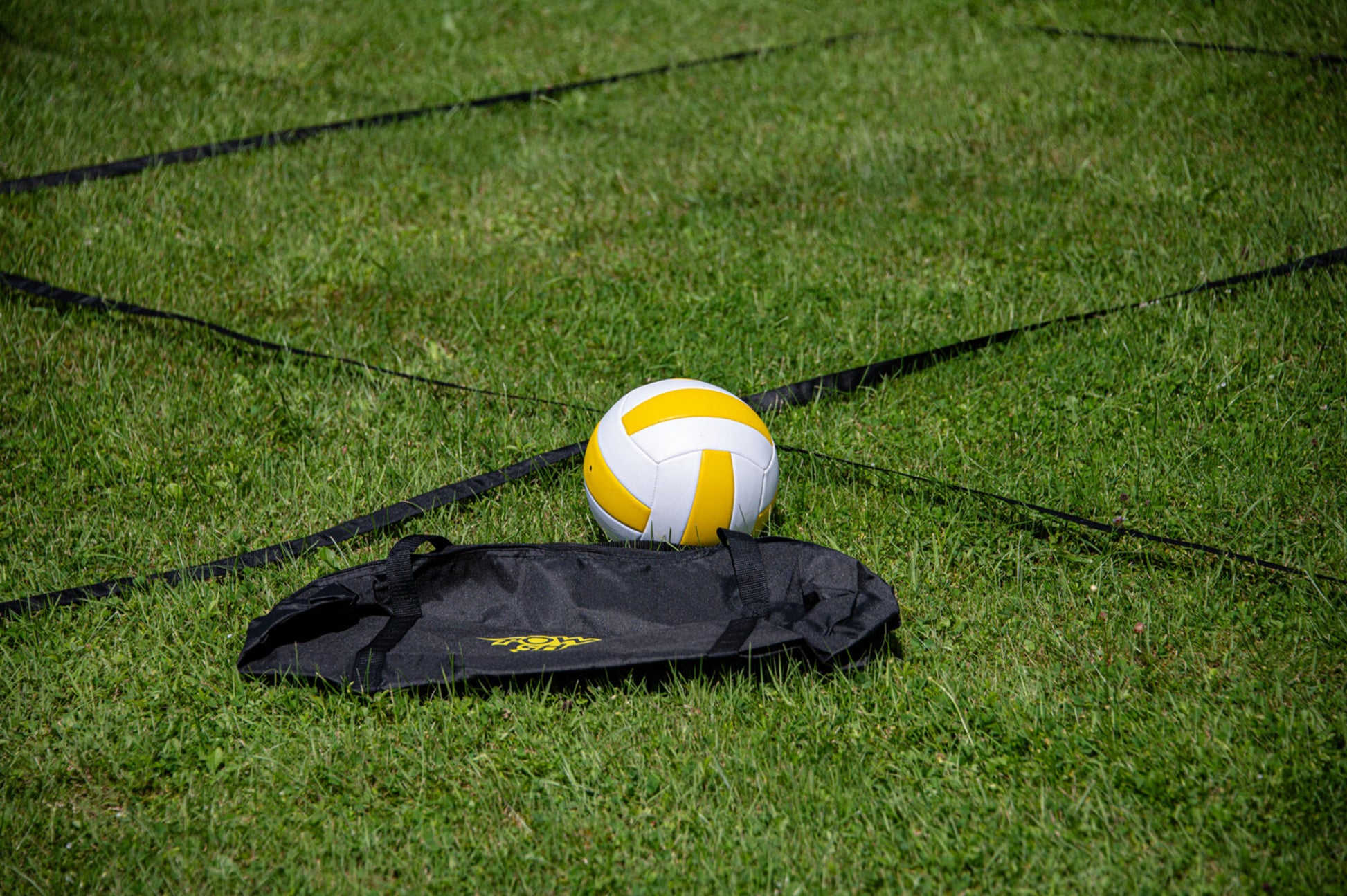 Powershot Volleyball Fun Netz-Set  - Crossover - Höhenverstellbar - machsport – Bild 