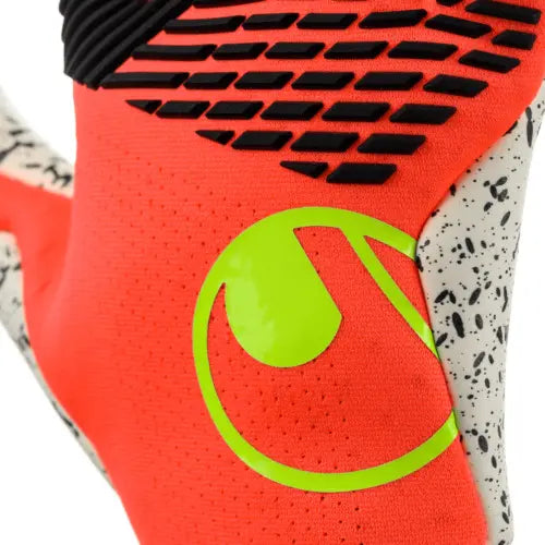 Uhlsport Torwarthandschuhe FM ZNE Supergrip+ Finger Surround, High-Performance Handschuhe mit maximaler Gripfläche