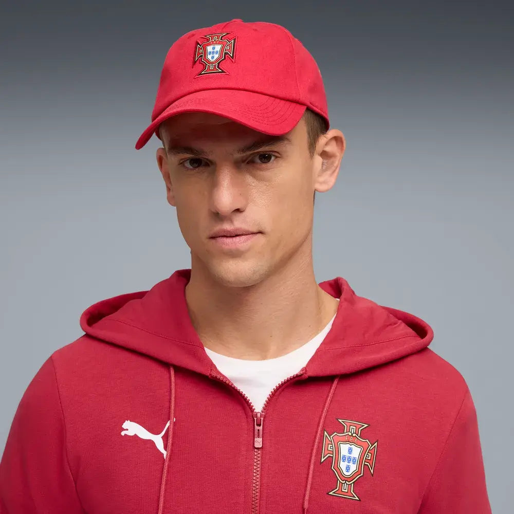 Portugal Cap FPF ESS, Baseball Cap mit gebogenem Schirm und verstellbarem Verschluss für Alltag und Fanwear - machsport – Bild 