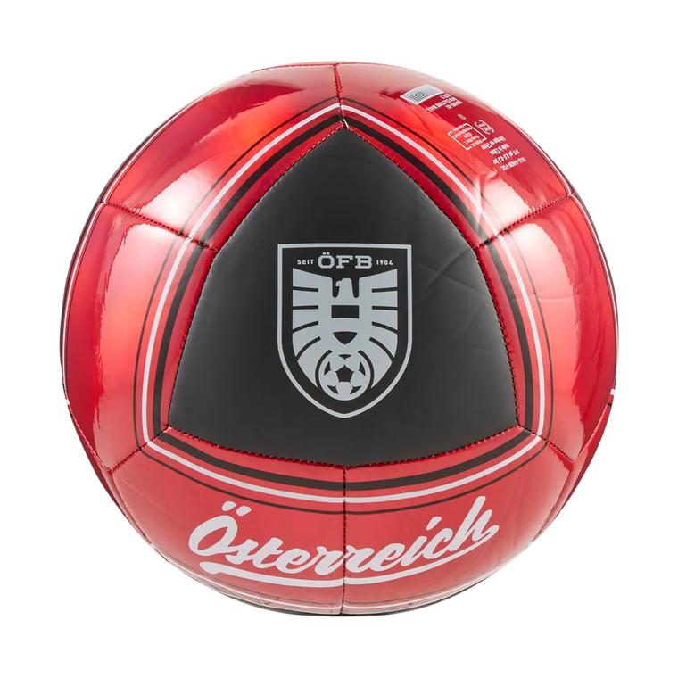 Fußball von Puma mit ÖFB-Culture-Design, Vorderansicht, hochwertiges Material, ideal für Fußballspiele und Training.