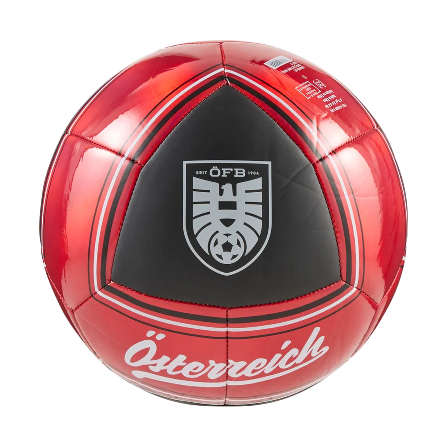 Fußball von Puma mit ÖFB-Culture-Design, Vorderansicht, hochwertiges Material, ideal für Fußballspiele und Training.