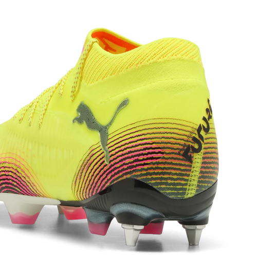 Puma Fußballschuhe Future 8 Ultimate MxSG – Rückansicht – neongelb / 40,5