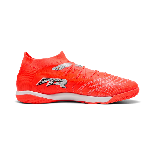 Puma Hallenfußballschuhe Future 9 Match IT – Rückansicht – rot / 40