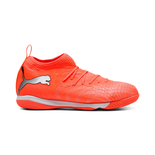 Puma Kinderhallenfußballschuhe Future 9 Match IT + Mid – rot / 33