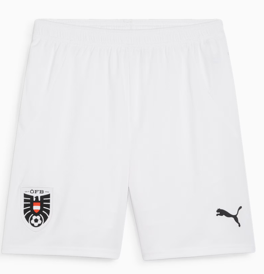 Österreich Shorts  Home 24/25  Jr. – weiß / 176