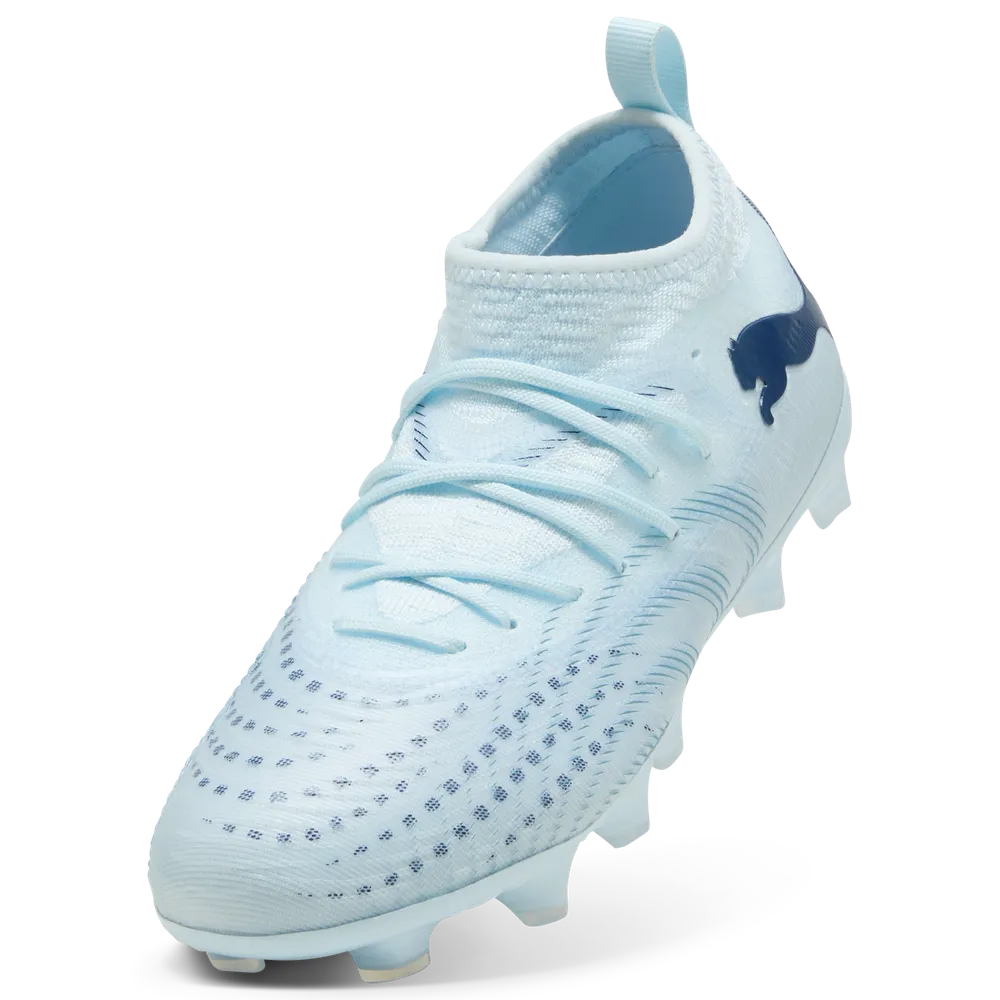 Puma Kinderfußballschuhe Future 9 Match FG/AG seitliche Ansicht auf Rasen- und Kunstrasenfußballschuhe