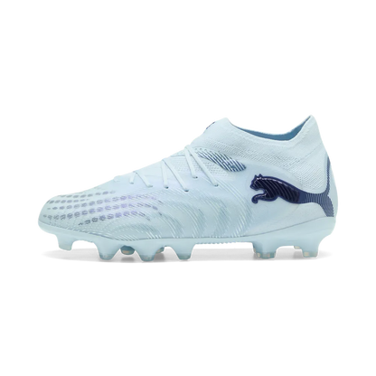 Puma Kinderfußballschuhe Future 9 Pro FG/AG seitliche Ansicht auf Rasen- und Kunstrasenfußballschuhe