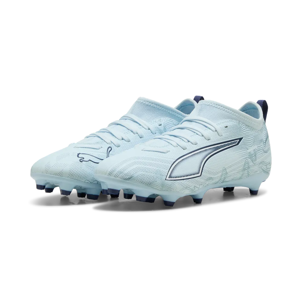 Puma Kinderfußballschuhe Ultra 6 Match FG/AG, Frontansicht, Rasen- und Kunstrasen, für junge Fußballspieler – Bild 