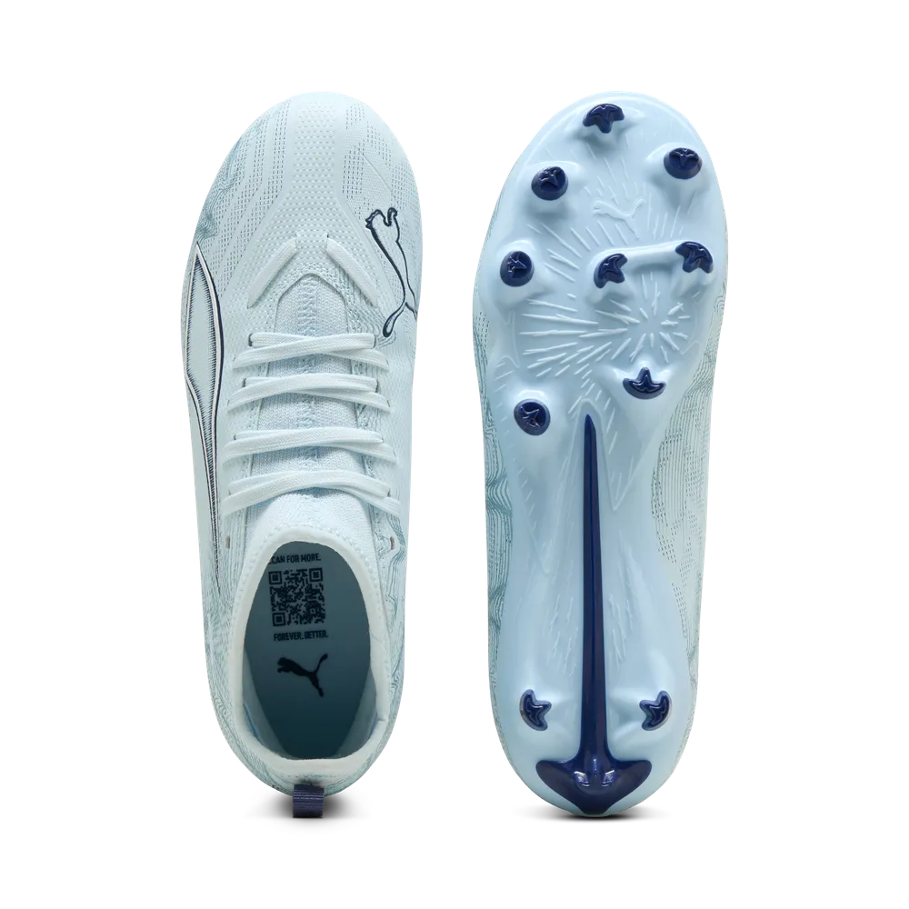 Puma Kinderfußballschuhe Ultra 6 Match FG/AG seitliche Ansicht, Rasen- und Kunstrasenfußballschuhe für Kinder – Bild 