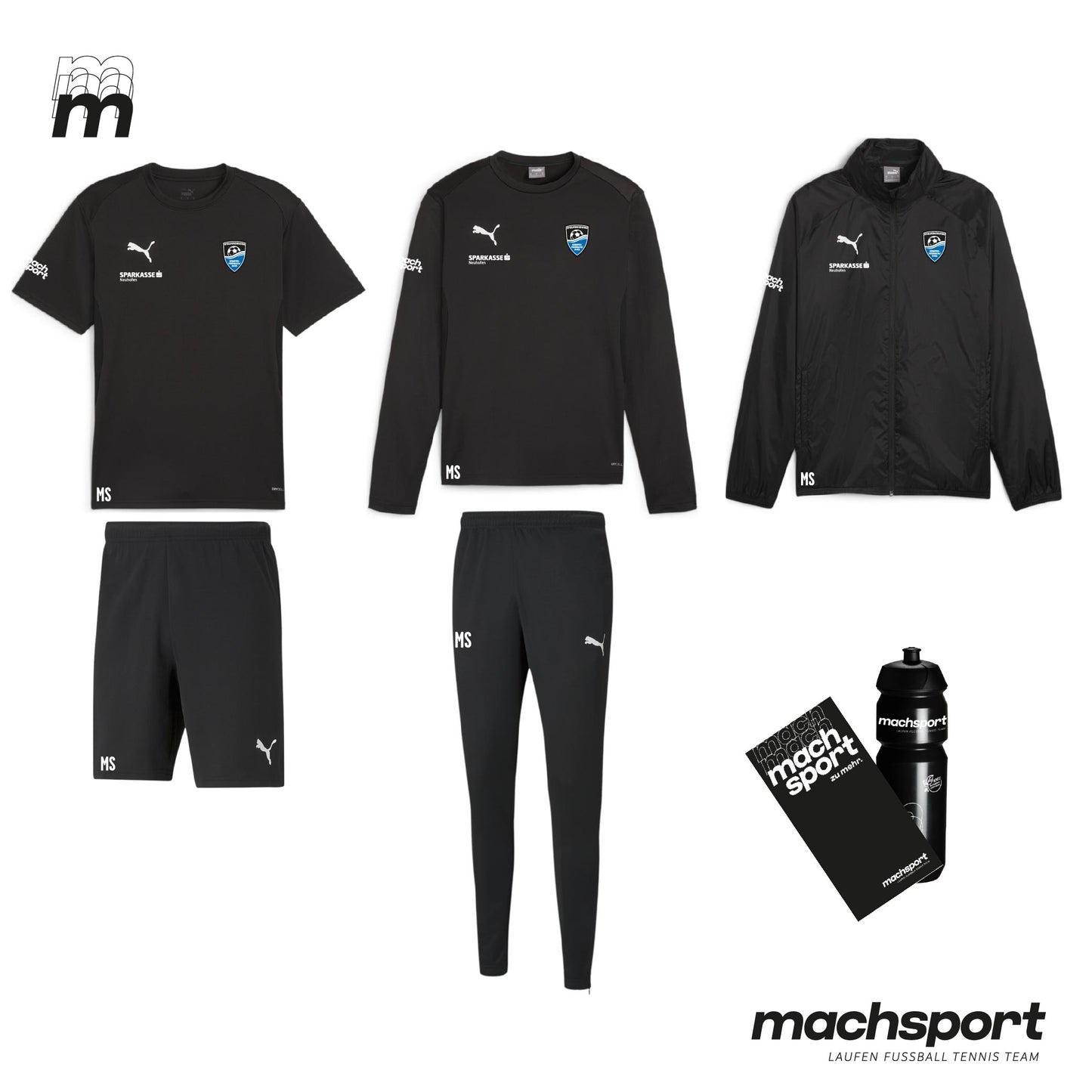 SPV Kematen-Piberbach/Rohr Trainingsset Shirt schwarz - machsport