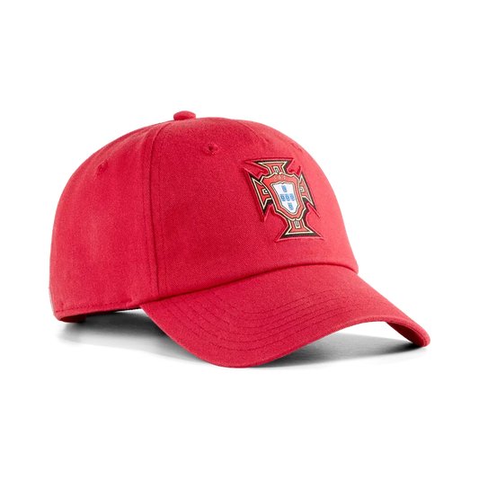 Portugal Cap FPF ESS, Baseball Cap mit gebogenem Schirm und verstellbarem Verschluss für Alltag und Fanwear – rot / ONE SIZE