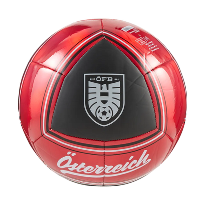 Fußball von Puma mit ÖFB-Culture-Design, Vorderansicht, hochwertiges Material, ideal für Fußballspiele und Training.