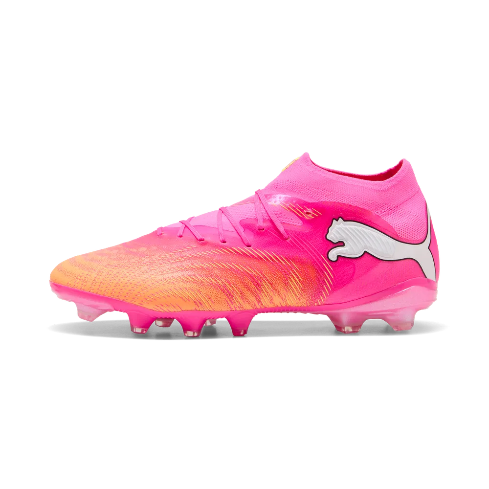 Puma Fußballschuhe Future 9 Pro FG/AG, Poison Pink-Sun Stream-Bright – Bild 