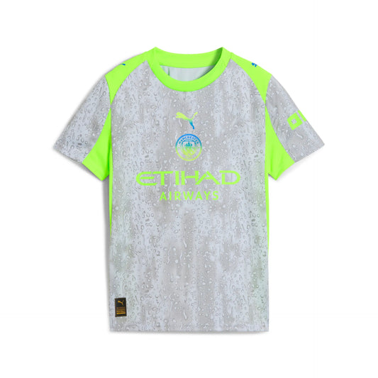 Manchester City 3rd Replica 25/26 Kids – grau / 128