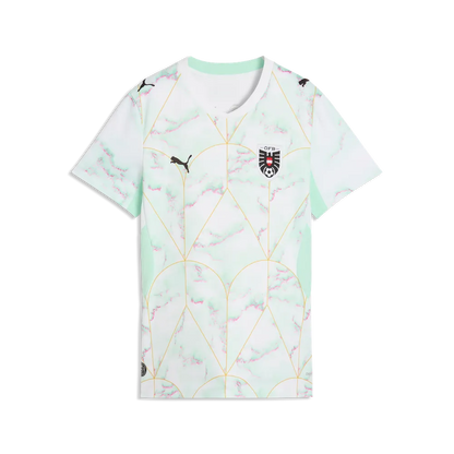Österreich Damenfußballshirt ÖFB Away Jersey Replica, Auswärtstrikot für Spiel und Fan Einsatz mit DRYCELL und Teamdesign - machsport