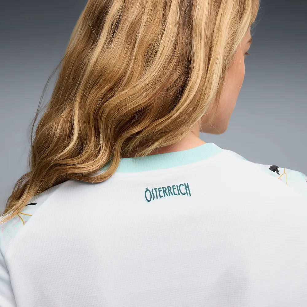 Österreich Damenfußballshirt ÖFB Away Jersey Replica, Auswärtstrikot für Spiel und Fan Einsatz mit DRYCELL und Teamdesign - machsport – Bild 