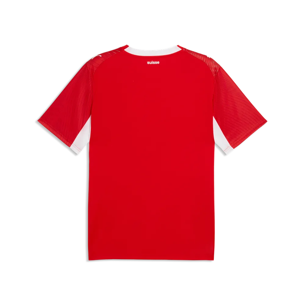 Schweiz Herrenfußballshirt SVF Home, Heimtrikot mit dryCELL und Pass-Design für Spiel und Fanmomente - machsport