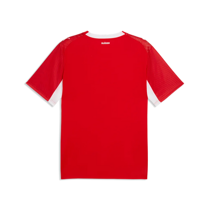 Schweiz Herrenfußballshirt SVF Home, Heimtrikot mit dryCELL und Pass-Design für Spiel und Fanmomente - machsport