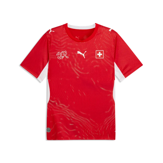 Schweiz Herrenfußballshirt SVF Home, Heimtrikot mit dryCELL und Pass-Design für Spiel und Fanmomente – rot / S