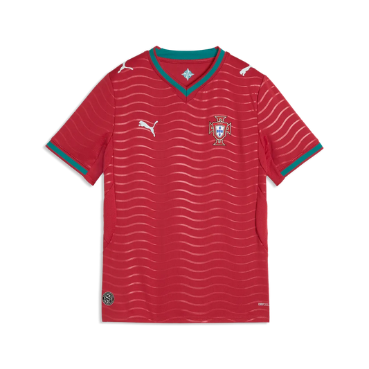 Portugal Kinderfußballshirt Home 2026, Heimtrikot mit DryCELL für junge Portugal Fans – rot / 116