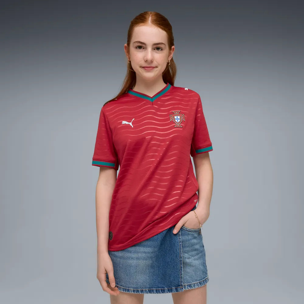 Portugal Kinderfußballshirt Home 2026, Heimtrikot mit DryCELL für junge Portugal Fans - machsport