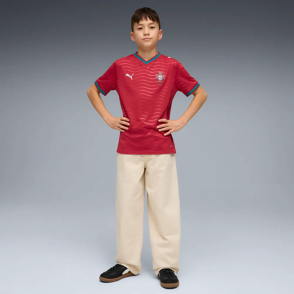Portugal Kinderfußballshirt Home 2026, Heimtrikot mit DryCELL für junge Portugal Fans - machsport