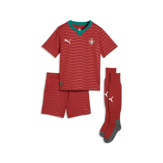 Portugal Kinderfußballset Home Minikit 2026 – rot / 92