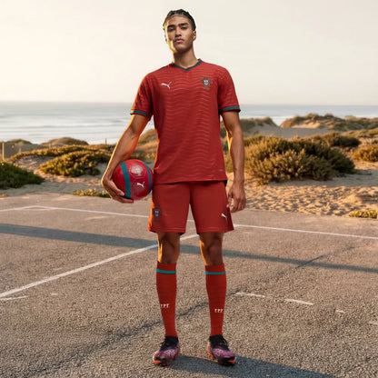 Portugal Herrenfußballshort Replica 2026, Matchshorts mit dryCELL für Spiel, Training und Fan Einsatz - machsport