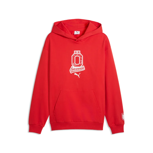ÖFB Herrenhoodie ftbl CUlture Relaxed – rot / S