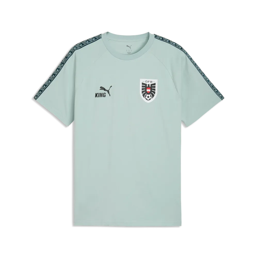 Österreich ÖFB Herrenfußballshirt King Tee, Modern Mint-Puma Black – Bild 