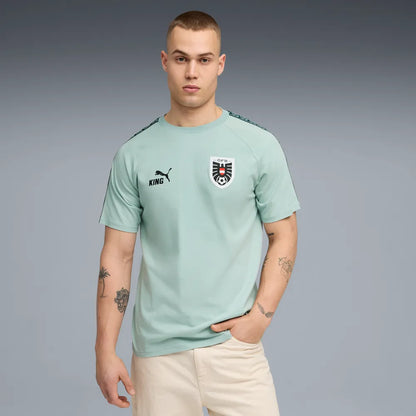 Österreich ÖFB Herrenfußballshirt King Tee, Modern Mint-Puma Black