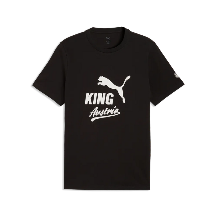 Österreich ÖFB Herrenfußballshirt King Logo Tee, Black/White