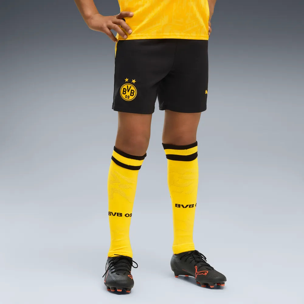 BVB Kinderfußballhose Replica 2026/2027, Borussia Dortmund Shorts mit dryCELL für junge Fans - machsport – Bild 