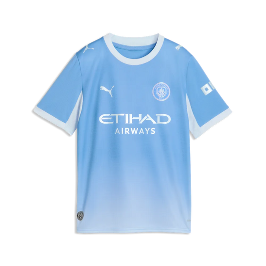 Manchester City Kinderfußballshirt Home Jersey, Heimtrikot mit dryCELL für junge Fans – hellblau / 128