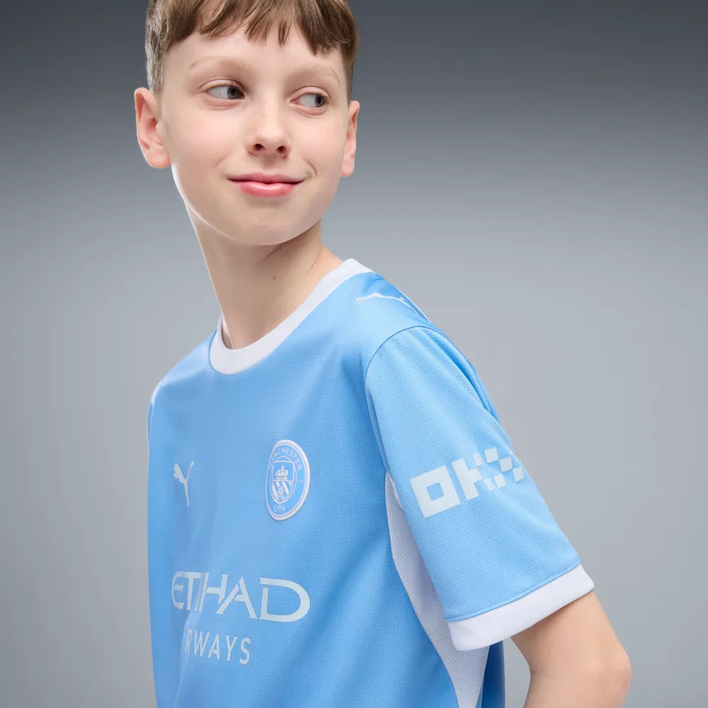 Manchester City Kinderfußballshirt Home Jersey, Heimtrikot mit dryCELL für junge Fans – Bild 