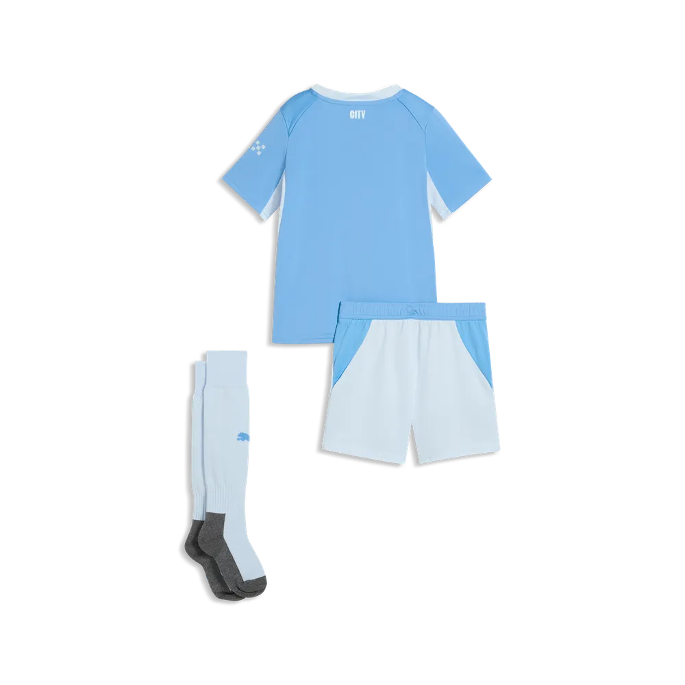 Manchester City Home Minikit, Mini Fußballset mit dryCELL für junge Fans – Bild 