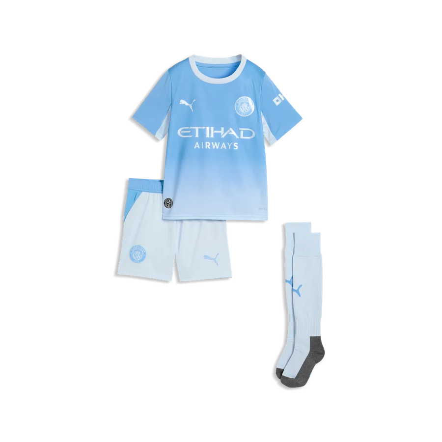 Manchester City Home Minikit, Mini Fußballset mit dryCELL für junge Fans - machsport