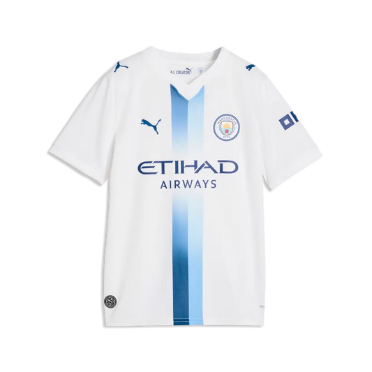 Manchester City Kinderfußballshirt Third Jersey Replica 26/27 – weiß / 128