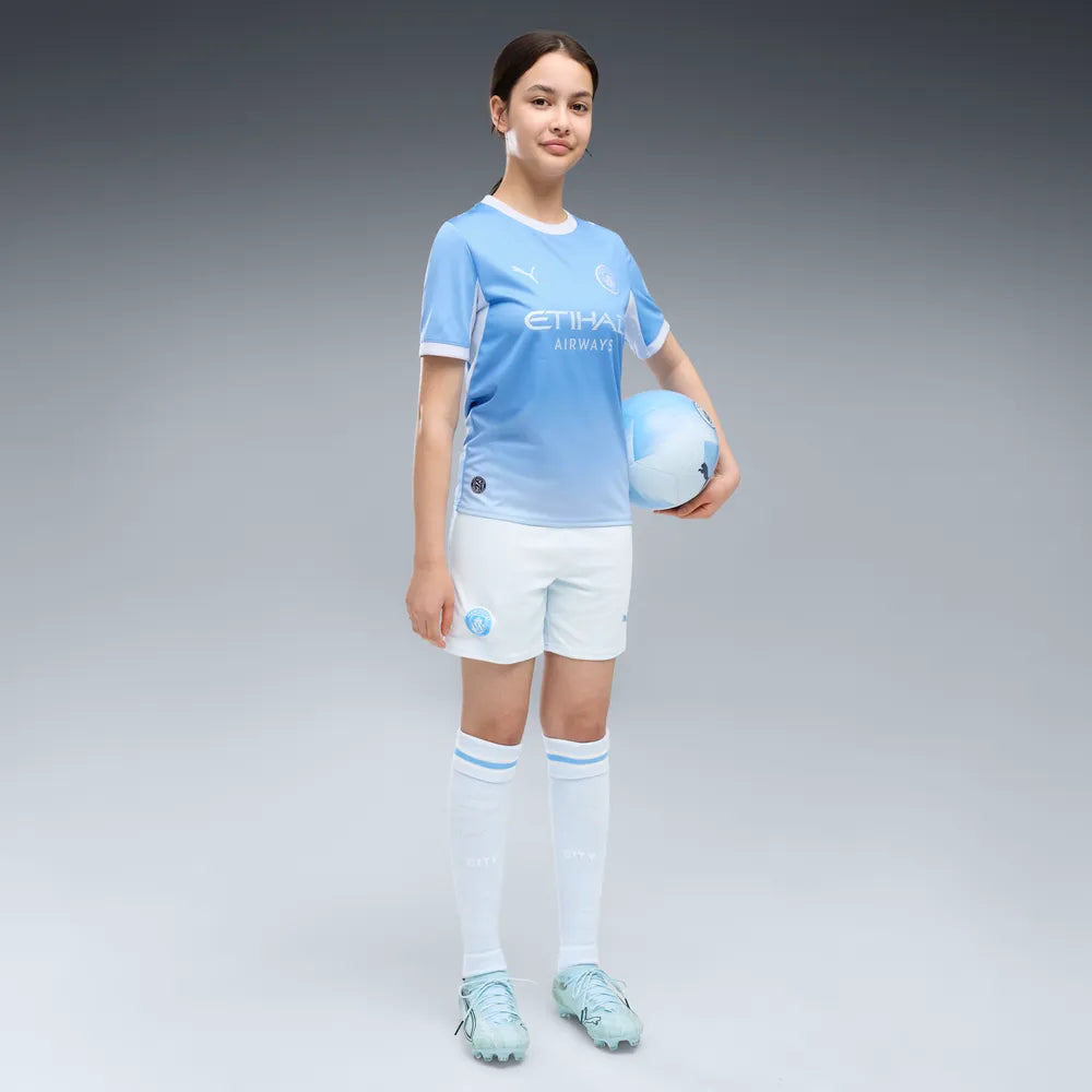 Manchester City Kinderfußballhose Replica, Fußballshorts mit dryCELL für junge Fans – Bild 